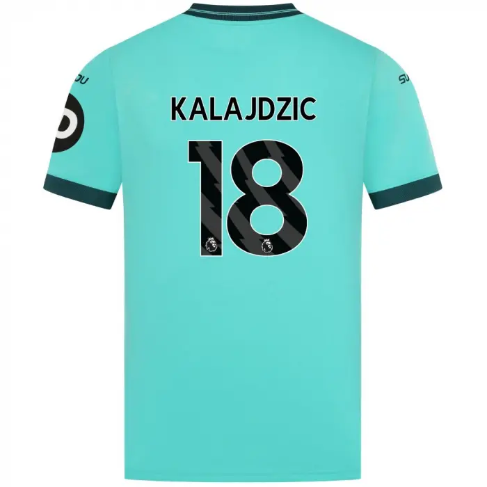 Wolverhampton Wanderers Shirt Store | 2025-26 Wolves Away Shirt – Adult KALAJDZIC 18 Collection Wolverhampton Wanderers Official Gear